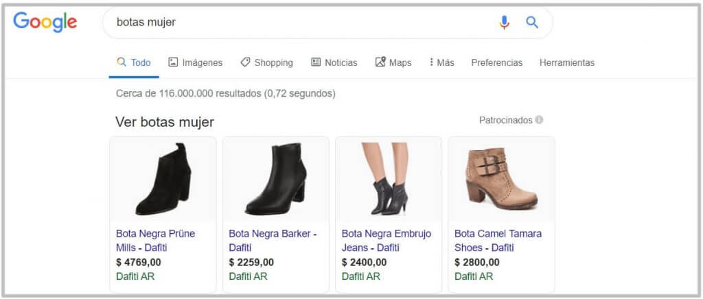 servicios de google