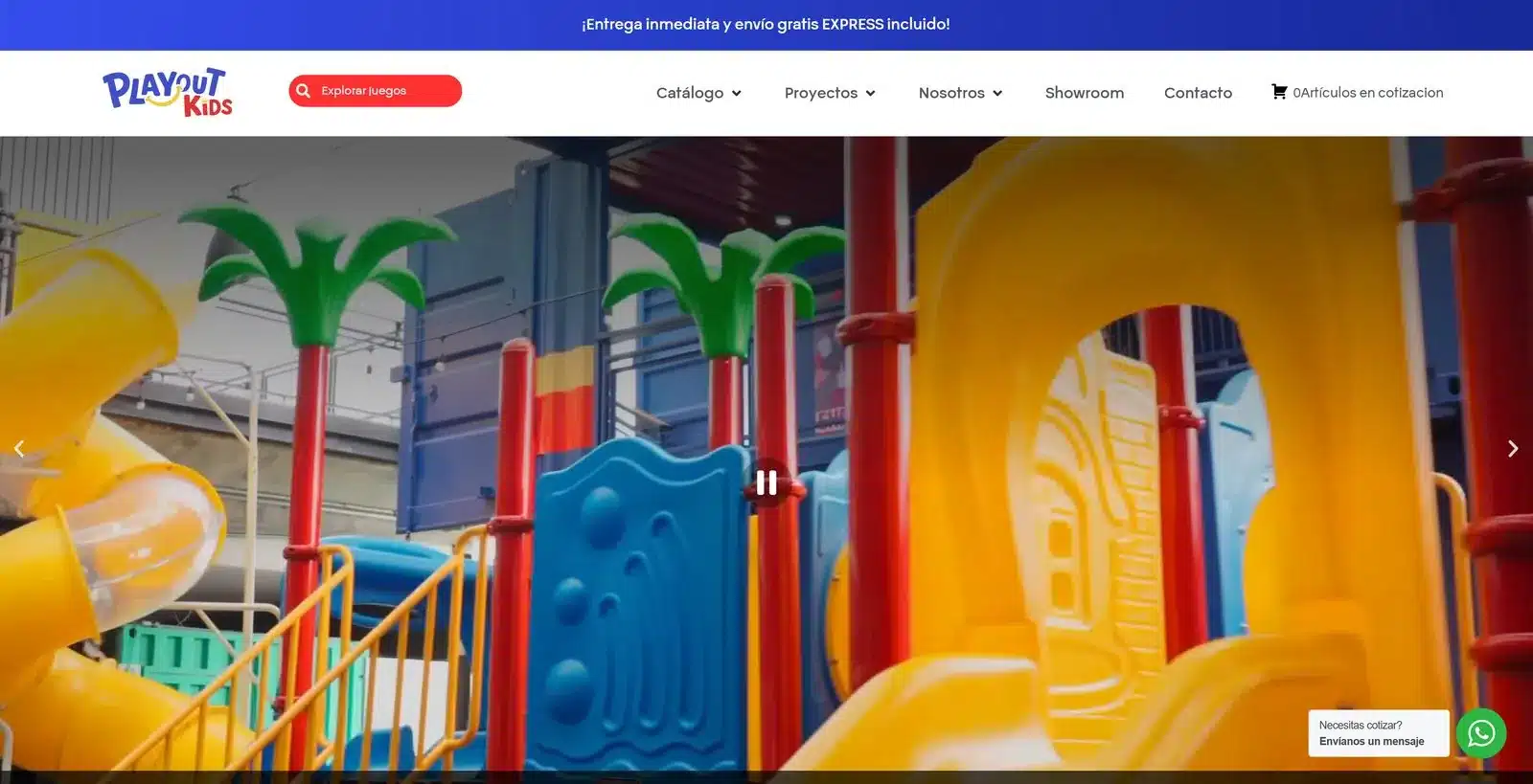 Playout Kids website