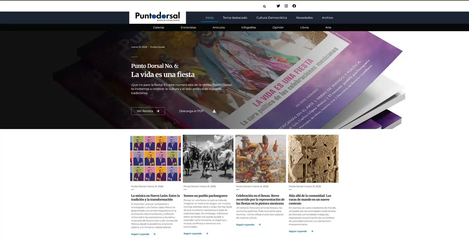 Punto Dorsal website