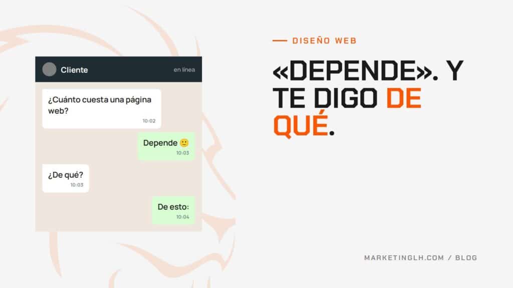 Portada: «Depende». Y te digo de qué.